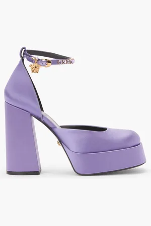 VERSACE Single Platform Aevitas 120 Mary Jane Satin for Women | The Deal Outlet