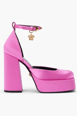 VERSACE Single Platform Aevitas 120 Mary Jane Satin for Women | The Deal Outlet