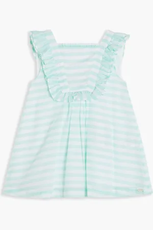 Tartine Et Chocolat Green Dress for Kids | The Deal Outlet