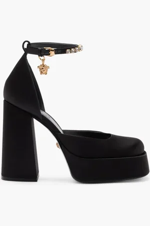 VERSACE Single Platform Aevitas 120 Mary Jane Satin for Women | The Deal Outlet