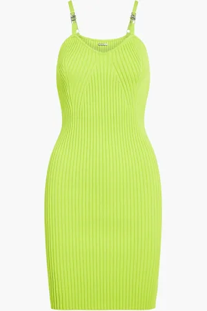 Michael Kors Ribbed Stretch Viscose Belted Bustier Dress for Women | The Deal Outlet