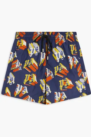 Vilebrequin Moorea Palm Angels Maillot De Bain Bleu Jean for Men | The Deal Outlet