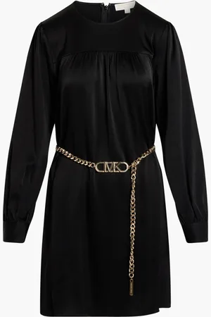 Michael Kors Satin Belted Mini Dress for Women | The Deal Outlet