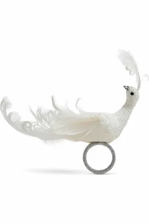 Kim Seybert Frost Bird Napkin Ring In & Silver | The Deal Outlet
