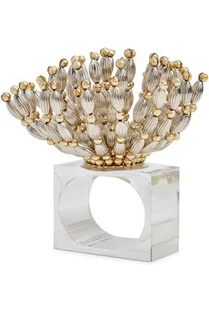 Kim Seybert Bead Burst Napkin Ring In & Gold | The Deal Outlet