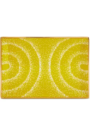 Jonathan Adler Jnr Vapor Rectangle Tray - Yellow | The Deal Outlet