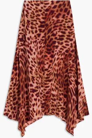 Stella McCartney Skirt Cheetah Print Silk Cdc for Women | The Deal Outlet