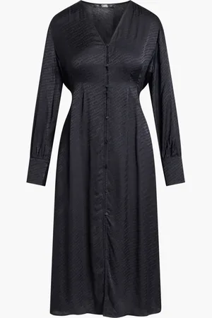 Karl Lagerfeld Logo Jacquard Shirtdress for Women | The Deal Outlet