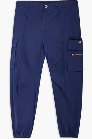 VERSACE Pants Cargo Pocket Ctn Ppln Solid for Men | The Deal Outlet