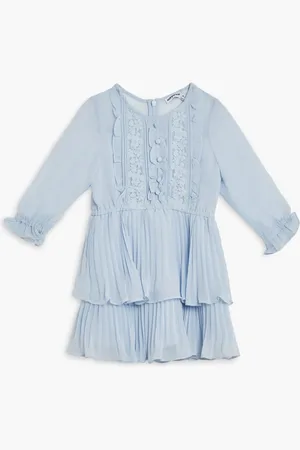 Self-Portrait Chiffon Ruffle Mini Dress for Kids | The Deal Outlet
