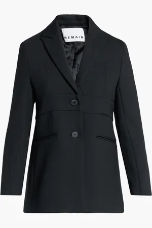 REMAIN Birger Christensen Heavy Suiting Fitted Bra Blazer for Women | The Deal Outlet