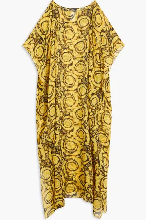 VERSACE Barocco Print Silk Beach Dress for Women | The Deal Outlet