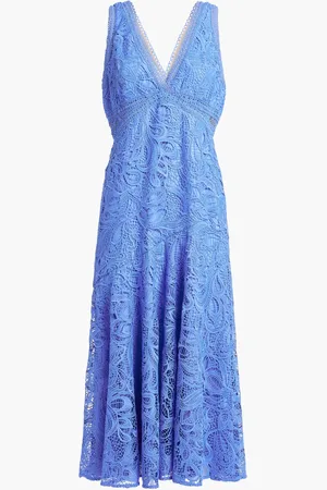MONIQUE LHUILLIER Sleeveless Lace Long Dress for Women | The Deal Outlet