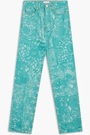 Ganni Print Denim Swigy for Women | The Deal Outlet