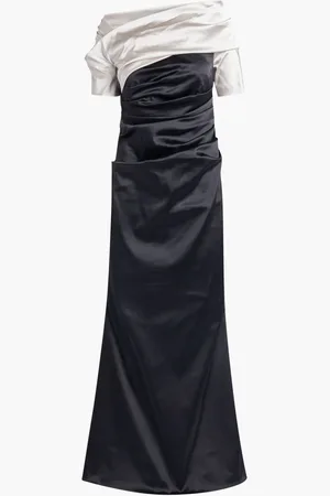 TALBOT RUNHOF Long Dress - Stretch Satin Duchesse Mix for Women | The Deal Outlet