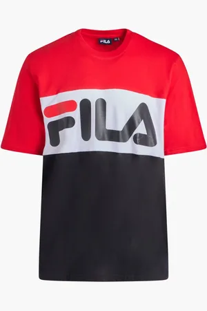 Fila Anwar Ss Cut & Sew Tee Flat Matte Print for Men | The Deal Outlet