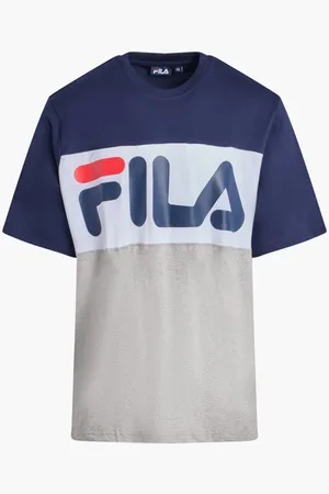 Fila Anwar Ss Cut & Sew Tee Flat Matte Print for Men | The Deal Outlet