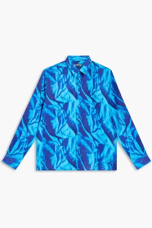 Vilebrequin Caroubis Hs23 Chemise Bleu Neptune for Men | The Deal Outlet