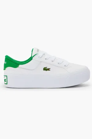 Lacoste Ziane Platform 223 2 Cfa Whtgrn for Women | The Deal Outlet