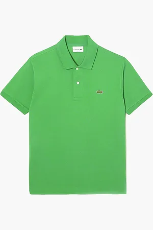 Lacoste Short Sleeved Ribbed Collar Shirt for Men | The Deal Outlet