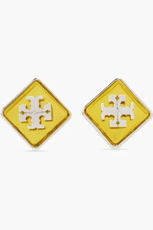 Tory Burch Logo Resin Stud Earring for Women | The Deal Outlet