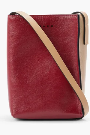 Marni Museo Soft Shoulder Bag Winedune for Men | The Deal Outlet