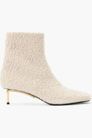 OFF-WHITE Shearl. Gold Allen Ankleboot Cream Gold for Women | The Deal Outlet