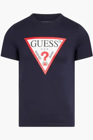 Guess Cn Ss Original Logo Tee for Men | The Deal Outlet