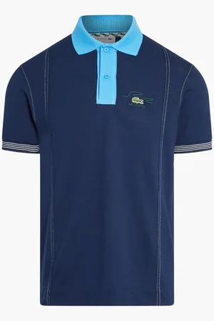 Lacoste Short Sleeved Ribbed Collar Shirt for Men | The Deal Outlet