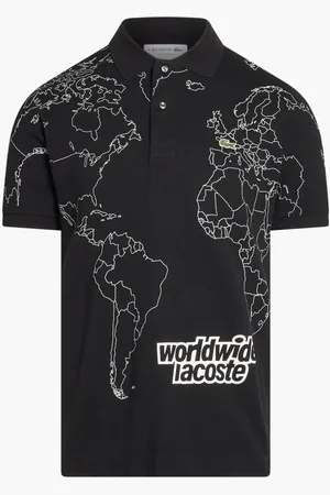 Lacoste Short Sleeved Ribbed Collar Shirt for Men | The Deal Outlet