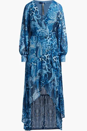 Guess Nuovo Bahia Wrap Up Long Dress for Women | The Deal Outlet