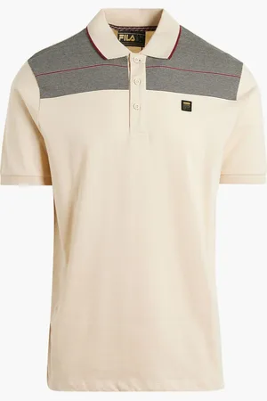 Fila Jacapo Polo Gold Archive Yarn Dye Stripe Polo for Men | The Deal Outlet