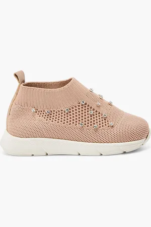 Babywalker Swarovski Crystals Embellished Speed Sock Sneaker for Girls | The Deal Outlet