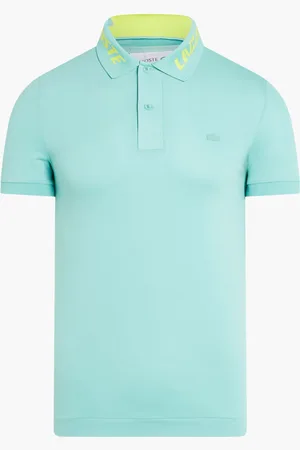Lacoste Short Sleeved Ribbed Collar Shirt for Men | The Deal Outlet