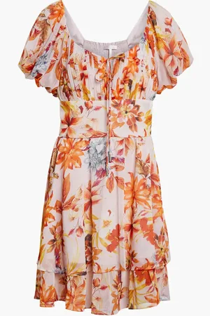 Guess Ss Gilda Smocked Dress for Women | The Deal Outlet