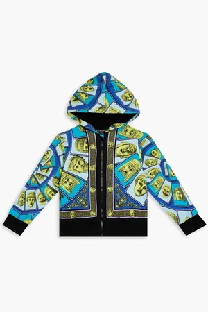 VERSACE Sweatshirt Le Maschere Kids Fleece for Boys | The Deal Outlet