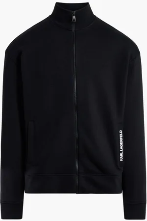 Karl Lagerfeld Dotted Logo Zip Up for Men | The Deal Outlet