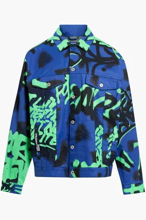 Karl Lagerfeld Klj Relaxed Graffiti Jacket for Women | The Deal Outlet