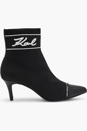 Karl Lagerfeld Pandara Mid Signia Ankle Boot for Women | The Deal Outlet