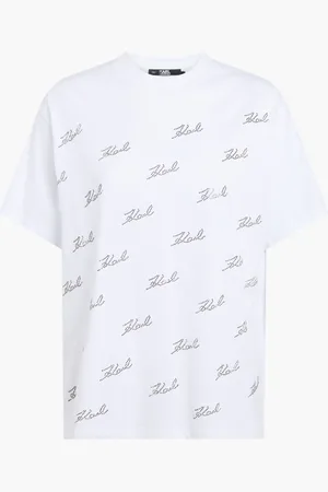 Karl Lagerfeld Rhinestone Karl T-shirt for Women | The Deal Outlet