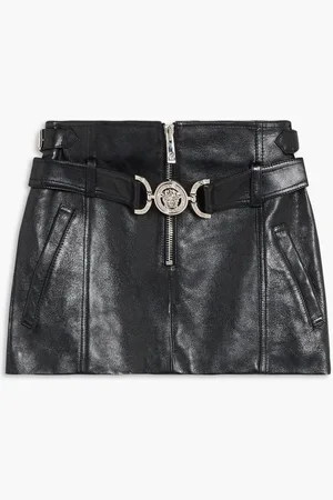 VERSACE Skirt Leather Leather for Women | The Deal Outlet