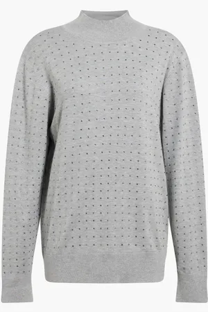 Karl Lagerfeld Rhinestone Open Back Sweater for Women | The Deal Outlet