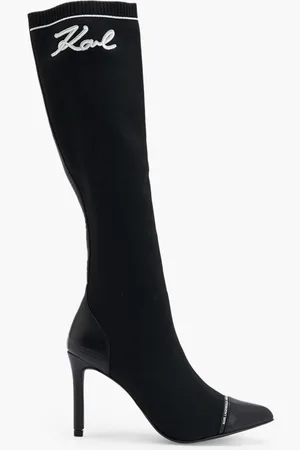 Karl Lagerfeld Pandara Hi Leg Signia Boot for Women | The Deal Outlet