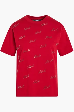 Karl Lagerfeld Rhinestone Karl T-shirt for Women | The Deal Outlet