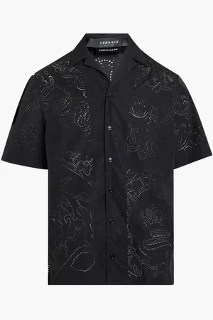 VERSACE Informal Shirt Lasered Cotton Poly Poplin Fabric for Men | The Deal Outlet