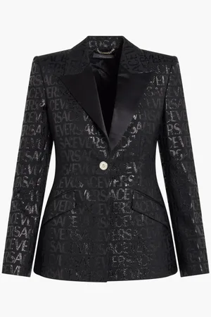 VERSACE Evening Jacket Wool Jacquard Fabric United Lurex for Women | The Deal Outlet