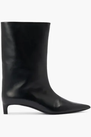 Jil Sander Half Boot Agnellato Baby Calf for Women | The Deal Outlet