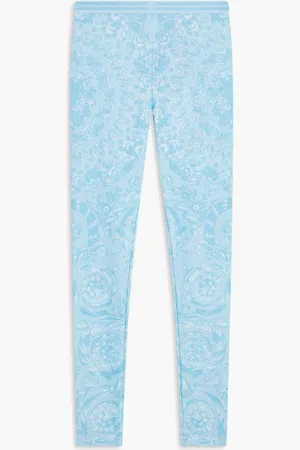 VERSACE Leggings Baroque 92 Print Lycra Fabric for Women | The Deal Outlet