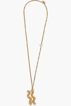 Jil Sander Astrojewels Necklace Set Eco Brass+silk for Women | The Deal Outlet