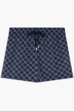 Vilebrequin Moorise Maillot De Bain Cr24 Mongram Strch Bleu Marine for Men | The Deal Outlet